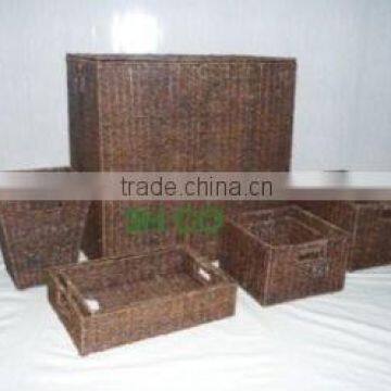 2015 New Product Water Hyacinth hamper For Home Decoration And Furniture