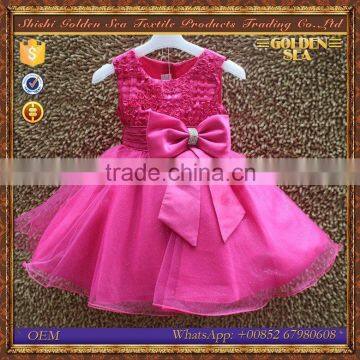 new design one piece puffy little baby party dresses