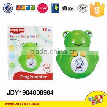 New style Funny frog tumbler with light and music plastic frog tumbler tumbler toy with music and light