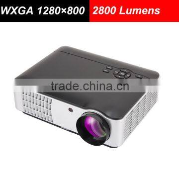New 5.8 Inch LCD High Resolution WXGA 1280x800 Support 1080P 2800 Lumens LED Mini Proyector Tv