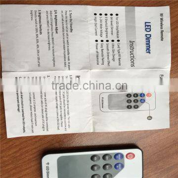 Mini Controller RF Wireless Remote Controller 12A DC 5~24V for 5050 Led RGB Strip photo-3