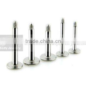 316L Surgical steel labret bar lip ring stick