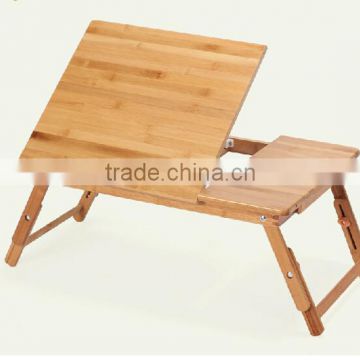 2015 new hot bamboo samll folding laptop table on bed