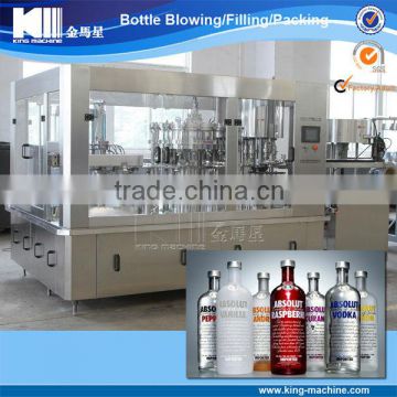 Perfect glass vodka / alcohol bottling machine