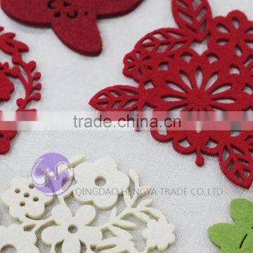 China Wholesale Die Cut Laser Cut Felt Tea Cup Coaster photo-2