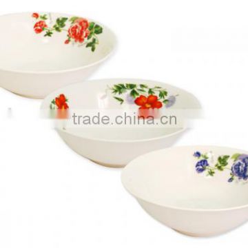 5"-10" porcelain salad bowl,large white ceramic soup bowl