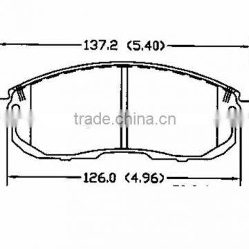 D653 OE 41060-5Y790 for Nissan Renault Suzuki Infiniti sintered brake pad