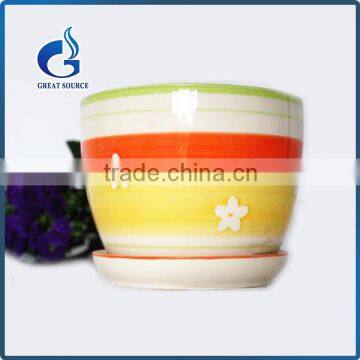 New design colorful ceramic flower pot