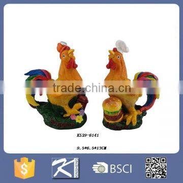 High quality resin lovely rooster figurine for home decor