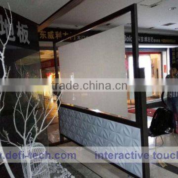 best price 55" Interactive touch Foil Reusable Version / 20 points touch film Side Tail in projection screen
