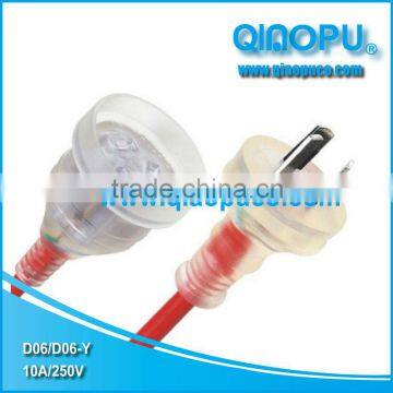 QIAOPU SAA power cord /AC power plug/Transparent Australia power cord