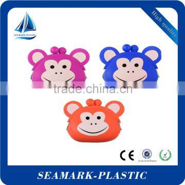 2016 bulk wholesale custom animal shape silicone coin purse