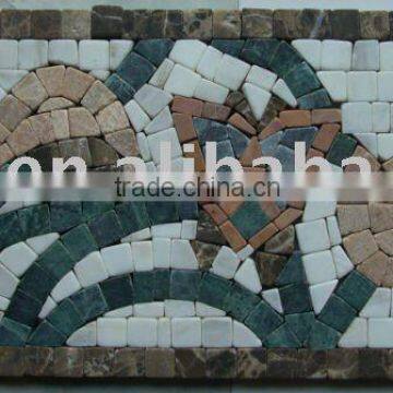 YFL167 Lava Mosaic Border line Art Marble Mosaic