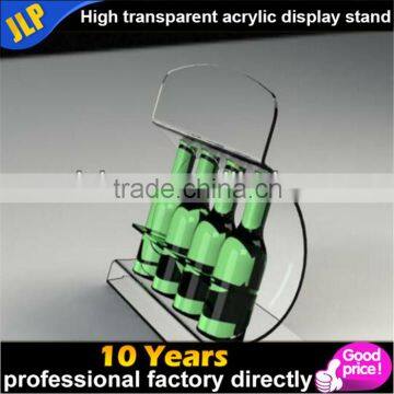 Clear acrylic bottle display led acrylic bottle display