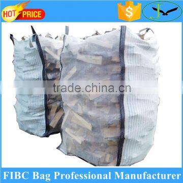 OEM polypropylene pp top open ton bag firewood carrying bag