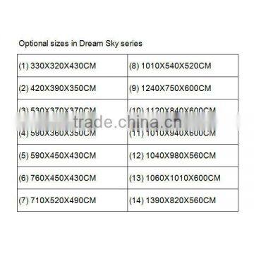 Beautiful Eco-friendly LLDPE Dream-sky Style Plastic Slide With 14 Optinal Sizes photo-4