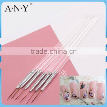 ANY Beauty Nails Art Liner Building Clear Acrylic Pure Sable Nail Liner Brush