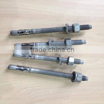 High Quality Carbon Steel Wedge Anchor Bolt Zinc Plated photo-3