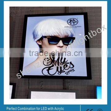 LED Light Jewelry Box LED Illuminated Pictures Frame Slim Magnetic Advertising Light Box
