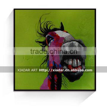 Canvas horse oil painting for living room wall decorative/Abstract cartoon canvas painting