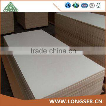 White HPL covered plywood for cabinet