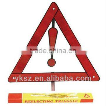 flashing light reflective warning triangle