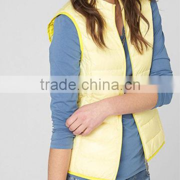 Womens high quality lightweight ultra light compact sleeveless jacket women vest