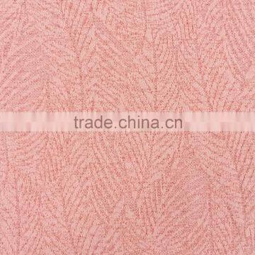 Leaf Shape Have the Drape Imitation Linen Frivolous Breathable Polyester Jacquard Fabric photo-2