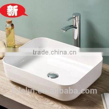 2015 FOSHAN newest super thin edge art cerami basin lavatory bowl sink bathroom vanity Italy style counter top wash basin