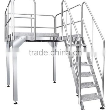 platform multihead weigher stand production line