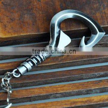 Dota hook weapon with bottle opener Key chain/key ring