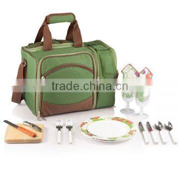 Enrich Insulated Picnic Bag/Cooler Fully Equipped with Service for 2