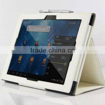 Leather flip cover for samsung galaxy tab 2