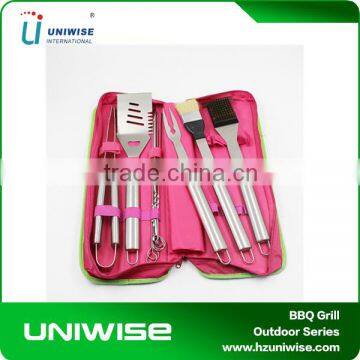Amazon Hot Sale Stainless Steel Barbecue Tool Set With Handbag
