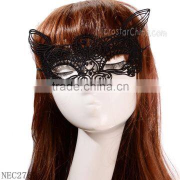 Black Woven Lace Mask Party Face Mask