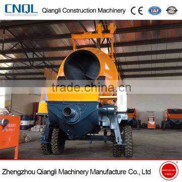 China famous brand professional small portable concrete mixer pump for sale