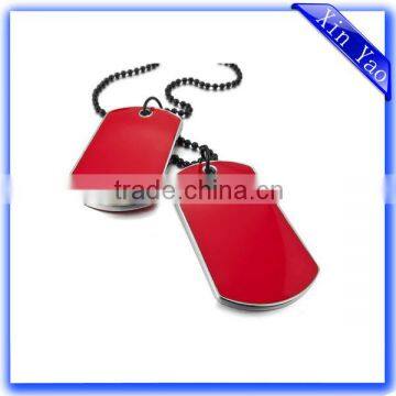 Factory die casting zinc alloy silver custom wholesale dog tag