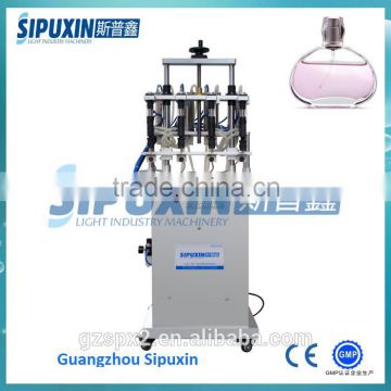 Sipuxin_Semi auto 4 heads pneumatic perfume filling machine with high precision