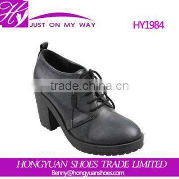 Thick with high heels waterproof single shoes, leisure female shoes