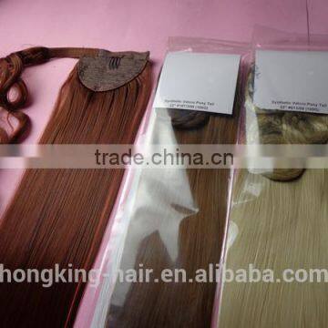 Human Hair Drawstring Ponytail Hair Accessories