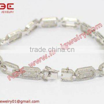 factory offer charm bracelet, 925 sterling silver artificial jewelry