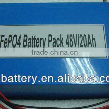 High discharge rate lipo battery 48v 20ah battery for electric scooters