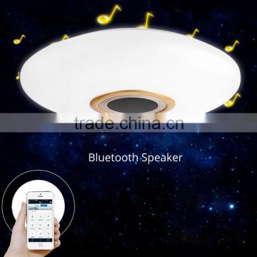 Smart Bluetooth Wireless Speaker Ceiling LED Light Lamp Controled by APP and Remote Control