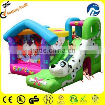 inflatable dog bouncer slide combo for rental business