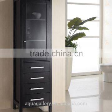 Customized 71 inch Tall Floor Standing Solid Wood Towel Cabinet