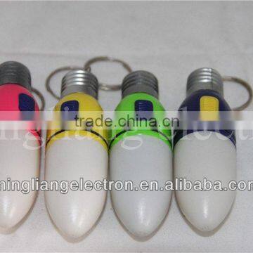 energy saving led light shaped globe keychain