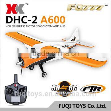 High quality Model XK A600 5CH 3D6G system brushless motor RC FTR airplane compatible with FUTABA