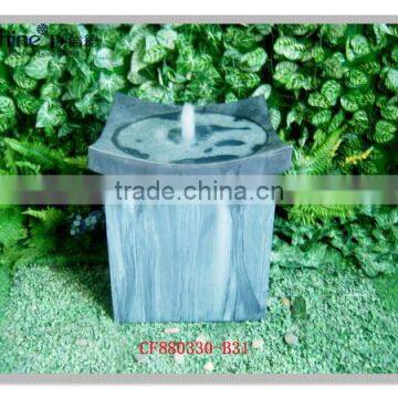 modern square graden water fountains for indoor garden ornament