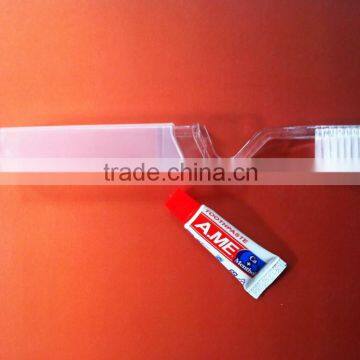 Short Transparent Toothbrush Set