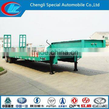 High Quality Lowbed Trailers With Ramps Hot Sale Gooseneck Flatbed Trailers Flatbed Semi Trailer